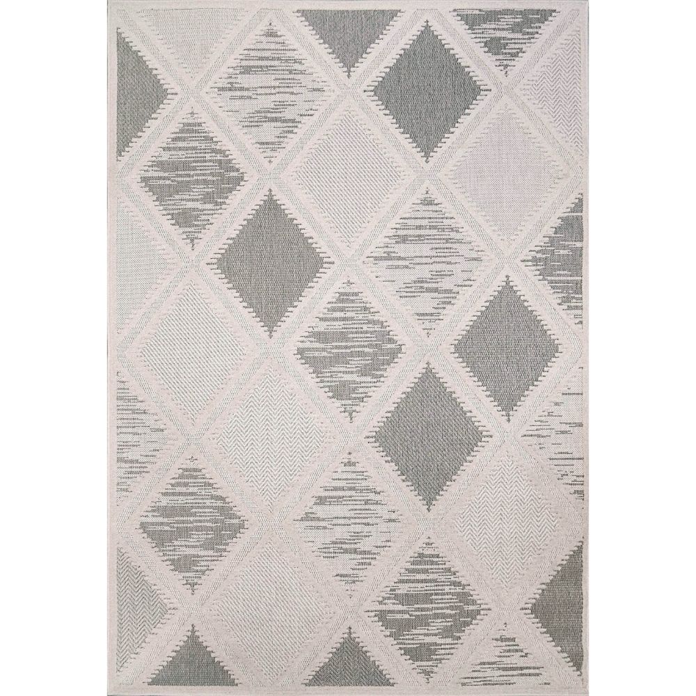 Dynamic Rugs 6403-901 Tessie 2.7 Ft. X 4.11 Ft. Rectangle Rug in Grey/Ivory 